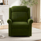 Fauteuil inclinable pivotant moderne en velours Marloo par Christopher Knight Home