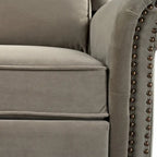 Fauteuil inclinable pivotant moderne en velours Marloo par Christopher Knight Home