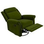 Fauteuil inclinable pivotant moderne en velours Marloo par Christopher Knight Home