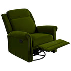 Fauteuil inclinable pivotant moderne en velours Marloo par Christopher Knight Home