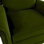 Fauteuil inclinable pivotant moderne en velours Marloo par Christopher Knight Home