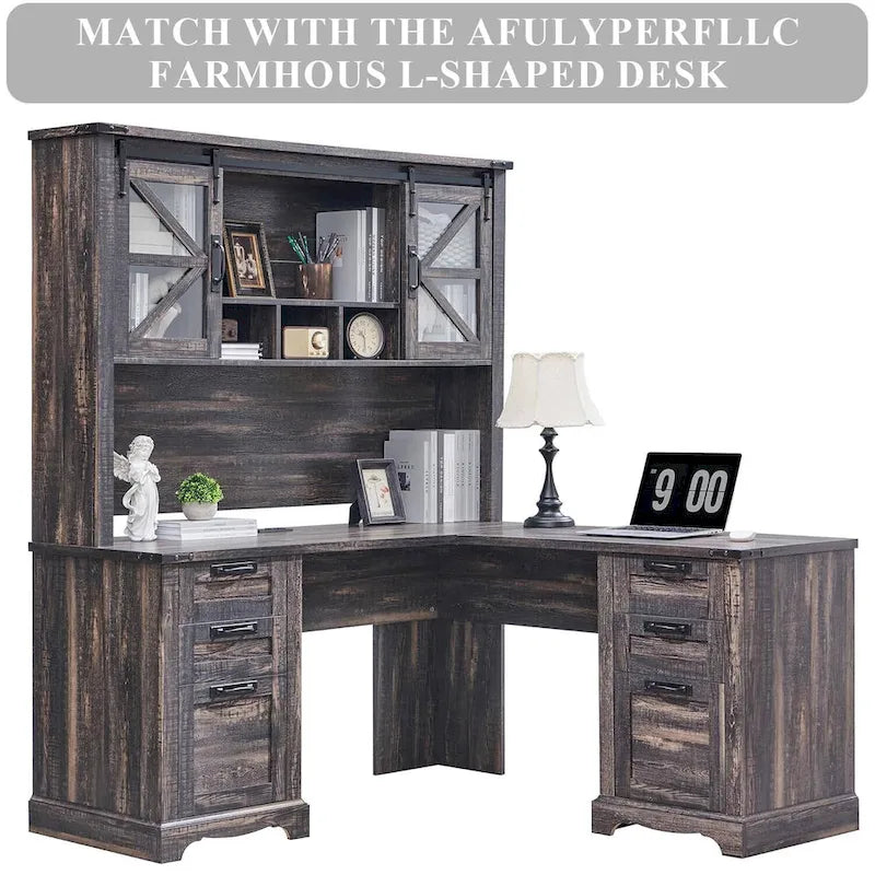 Meuble de rangement 42" pour bureau rustique
