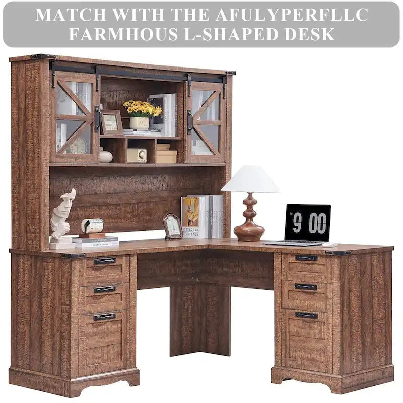 Meuble de rangement 42" pour bureau rustique