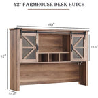 Meuble de rangement 42" pour bureau rustique