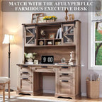 Meuble de rangement 42" pour bureau rustique