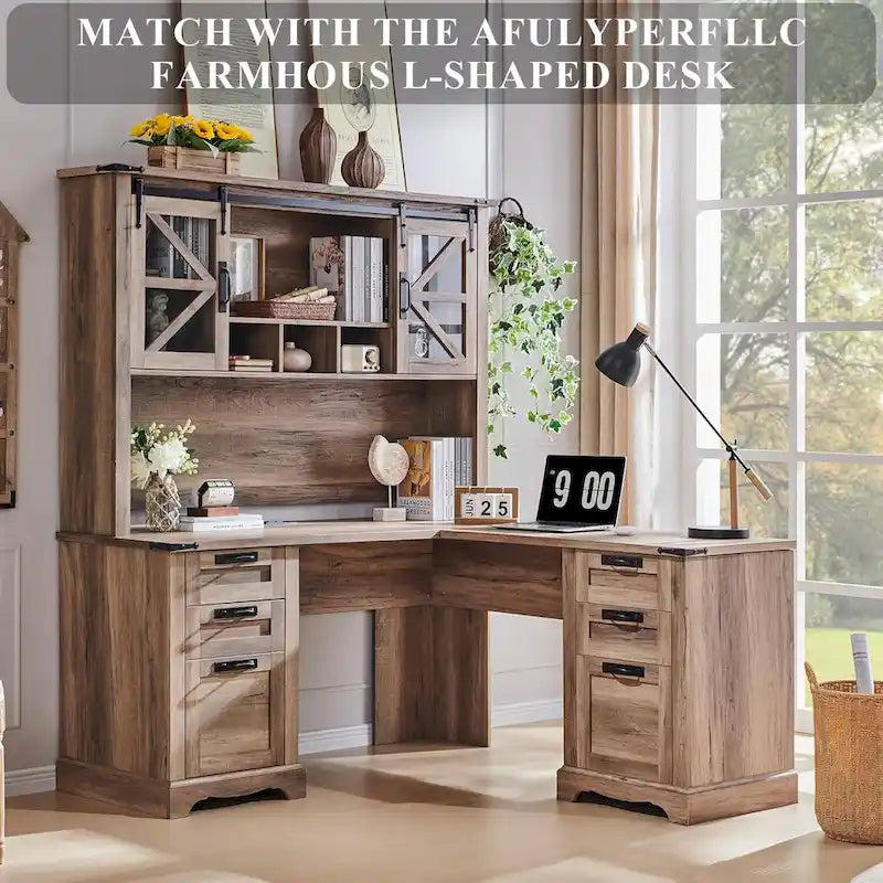 Meuble de rangement 42" pour bureau rustique