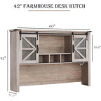 Meuble de rangement 42" pour bureau rustique