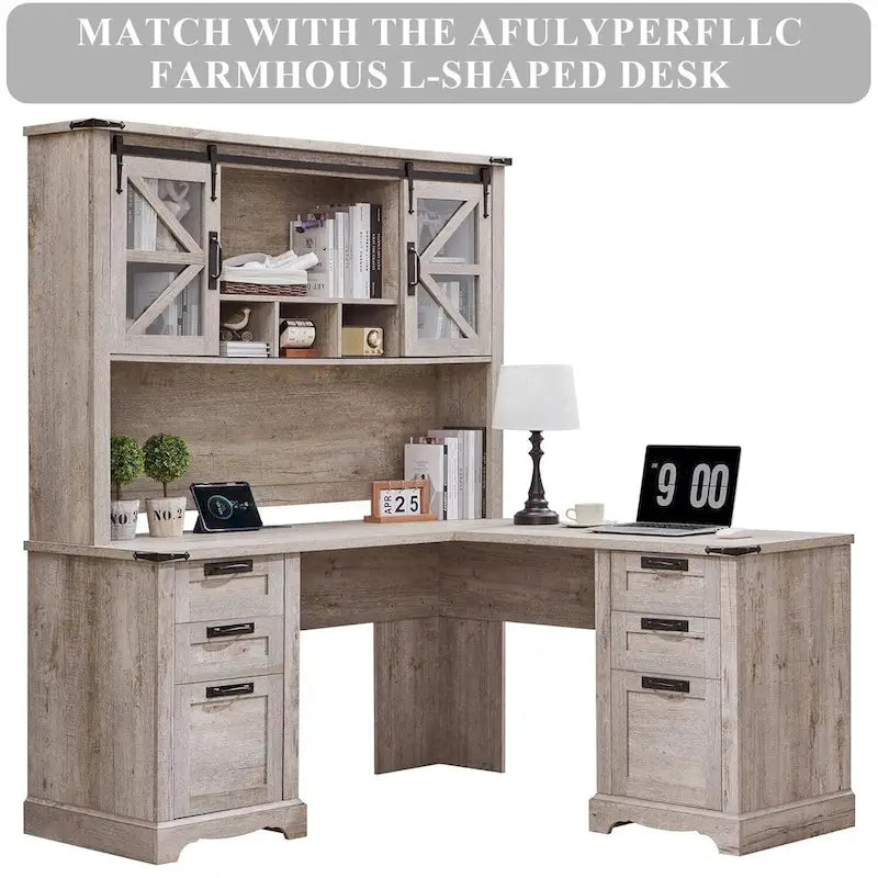 Meuble de rangement 42" pour bureau rustique