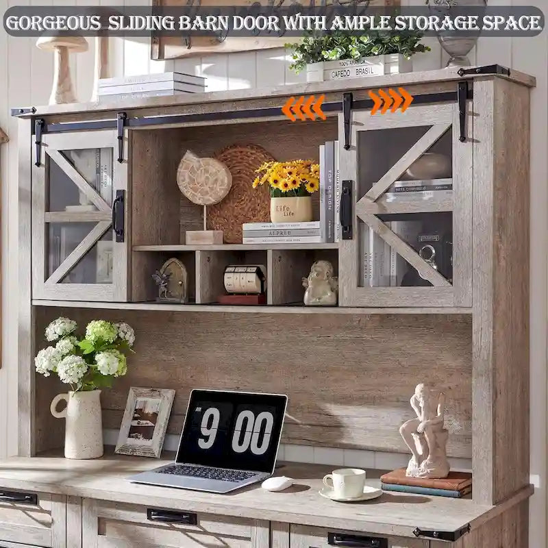 Meuble de rangement 42" pour bureau rustique