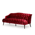 Canapé en velours capitonné Adelia Modern Glam