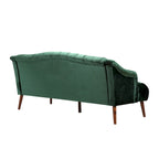 Canapé en velours capitonné Adelia Modern Glam
