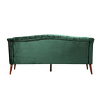 Canapé en velours capitonné Adelia Modern Glam