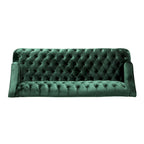 Canapé en velours capitonné Adelia Modern Glam