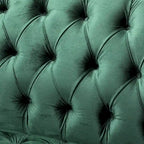 Canapé en velours capitonné Adelia Modern Glam