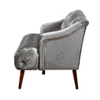 Canapé en velours capitonné Adelia Modern Glam