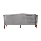 Canapé en velours capitonné Adelia Modern Glam