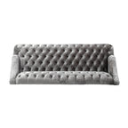 Canapé en velours capitonné Adelia Modern Glam