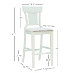 Tabouret de bar de ferme en rotin tressé à la main