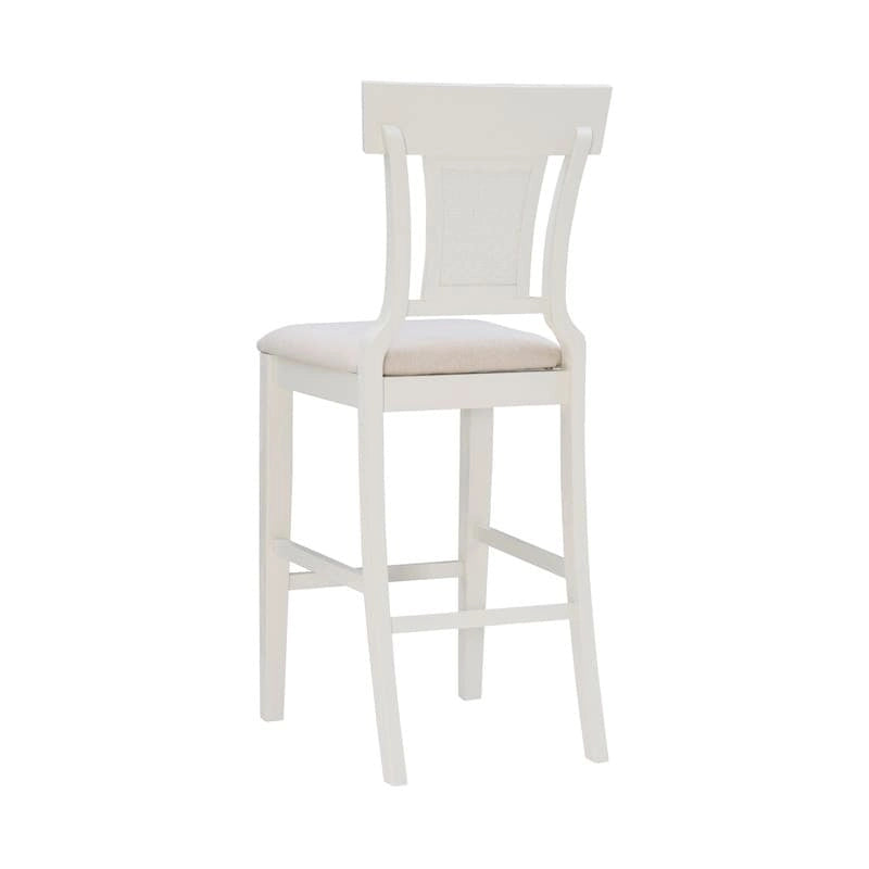 Tabouret de bar de ferme en rotin tressé à la main