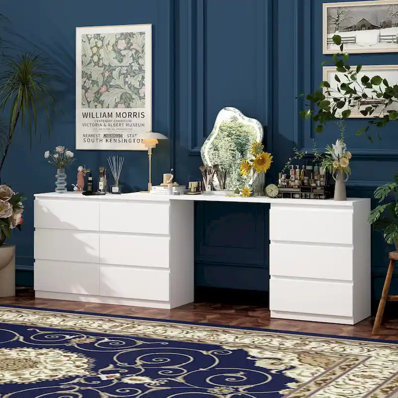 Meuble TV/bureau/commode/chiffonnier blanc modulable