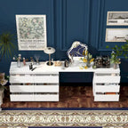 Meuble TV/bureau/commode/chiffonnier blanc modulable