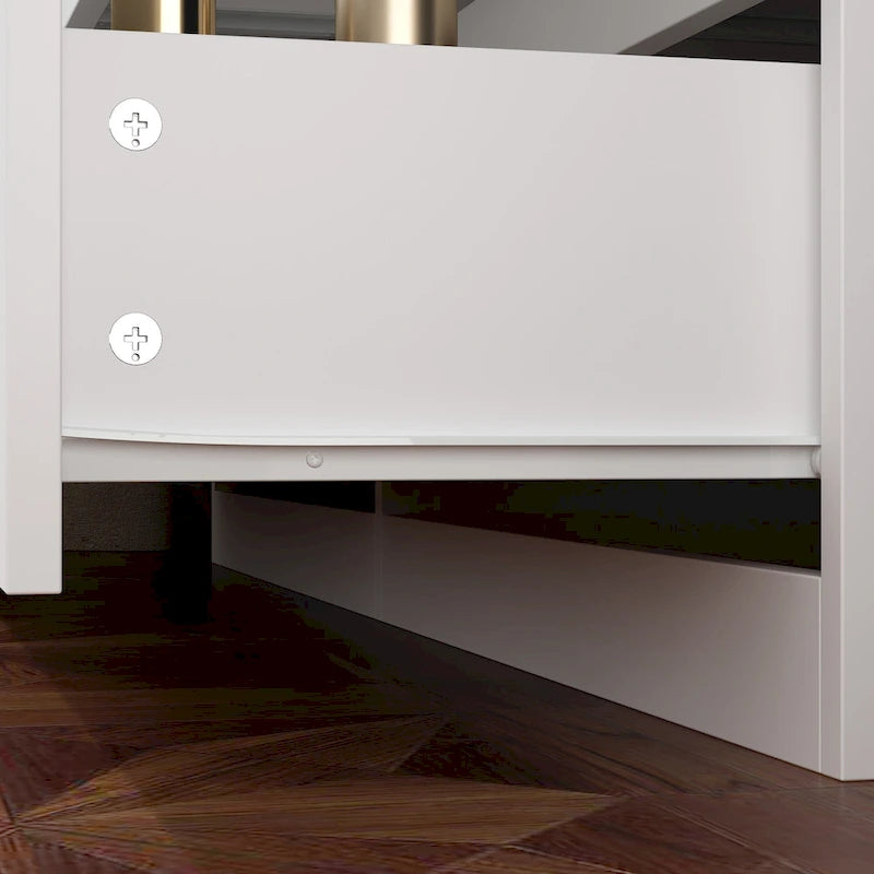 Meuble TV/bureau/commode/chiffonnier blanc modulable