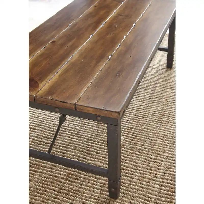 Table basse industrielle naturelle Steve Silver Gatling