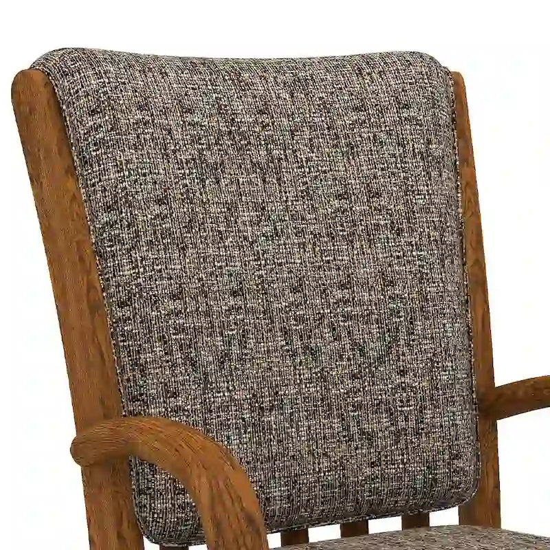 Darell Caster Dining Chair in Chestnut Finish