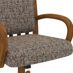 Chaise de salle à manger Darell Caster au fini châtaigne