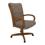 Chaise de salle à manger Darell Caster au fini châtaigne