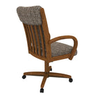 Chaise de salle à manger Darell Caster au fini châtaigne