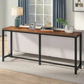 Console extra longue de 180 cm pour canapé, table d'entrée étroite