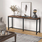 Console extra longue de 180 cm pour canapé, table d'entrée étroite
