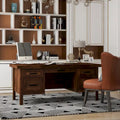 Bureau de direction Sausalito 71 po, aucun assemblage requis, finition Whiskey