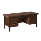 Bureau de direction Sausalito 71 po, aucun assemblage requis, finition Whiskey