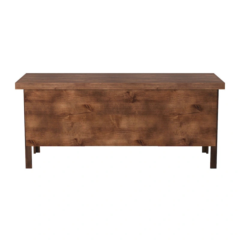 Bureau de direction Sausalito 71 po, aucun assemblage requis, finition Whiskey