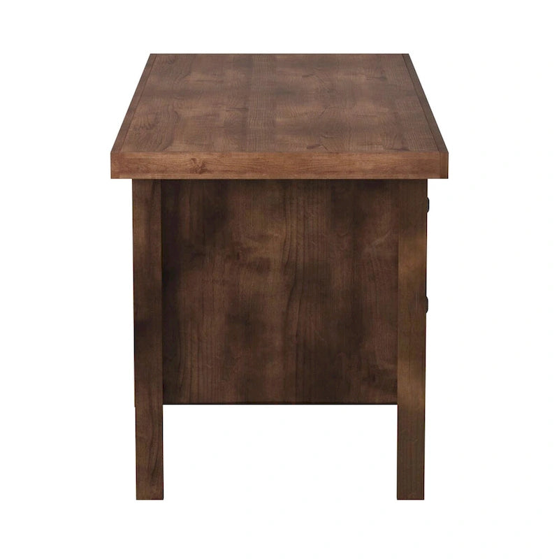 Bureau de direction Sausalito 71 po, aucun assemblage requis, finition Whiskey