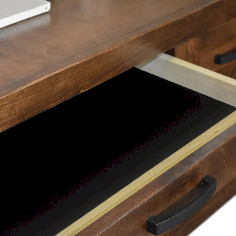 Bureau de direction Sausalito 71 po, aucun assemblage requis, finition Whiskey