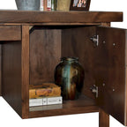 Bureau de direction Sausalito 71 po, aucun assemblage requis, finition Whiskey