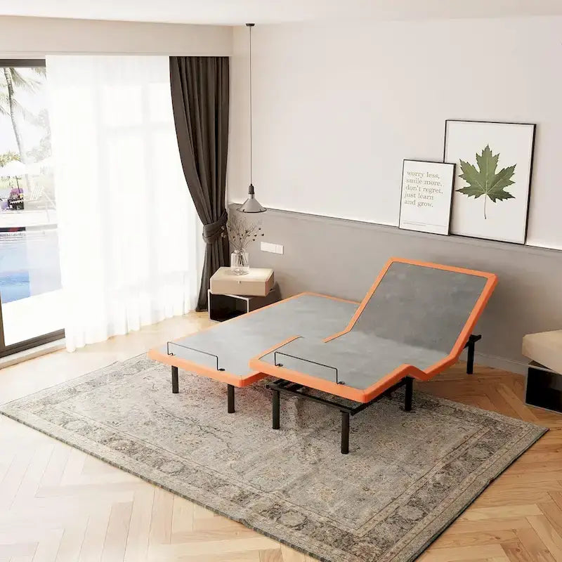 Cadre de lit réglable avec massage