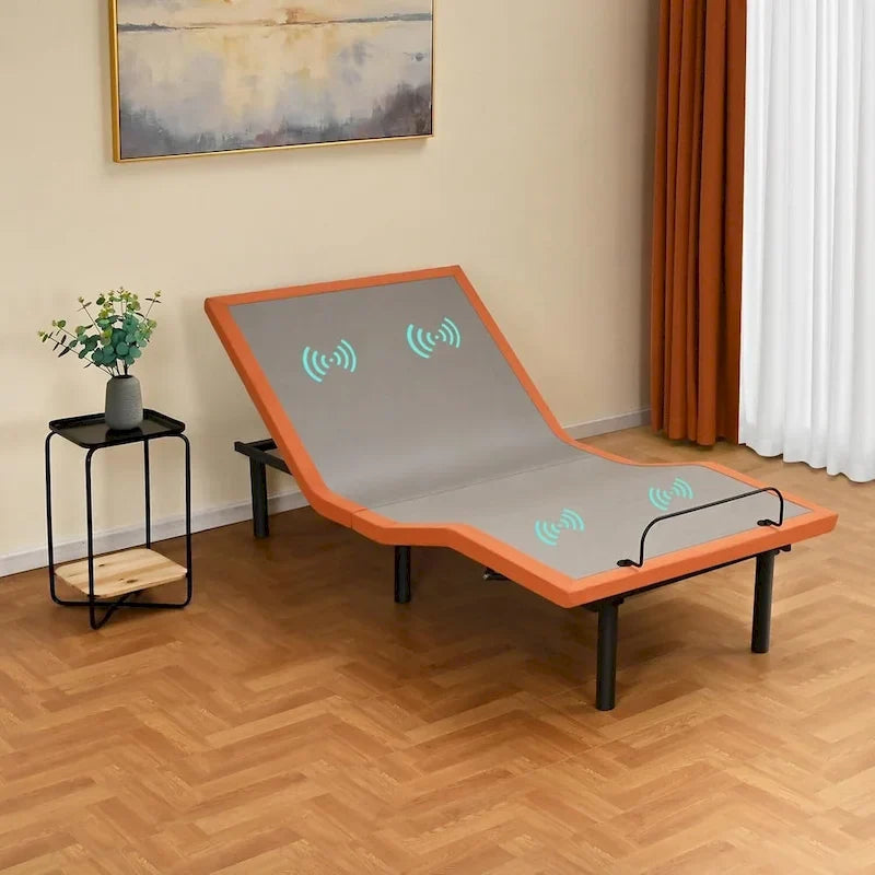 Cadre de lit réglable avec massage