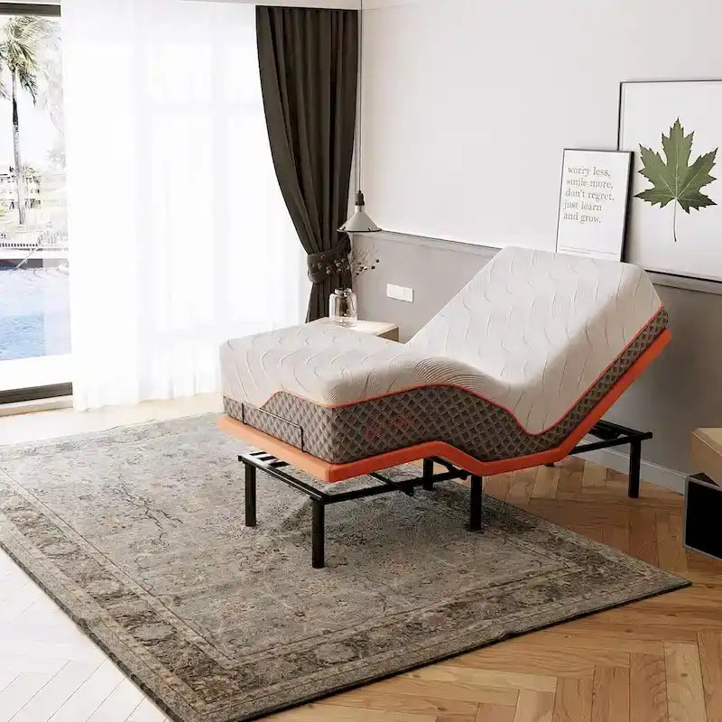Cadre de lit réglable avec massage