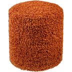 Pouf Mohave Shaggy Boucle 46 cm en polyester