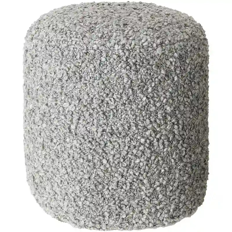 Pouf Mohave Shaggy Boucle 46 cm en polyester