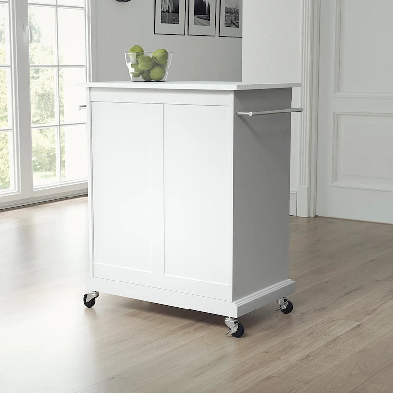 Portable Granite Top Kitchen Cart - 31W x 18D x 35.5H
