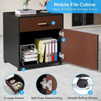 Bureau de direction de 180 cm avec classeur Grand bureau de direction d'angle en L Bureau d'ordinateur