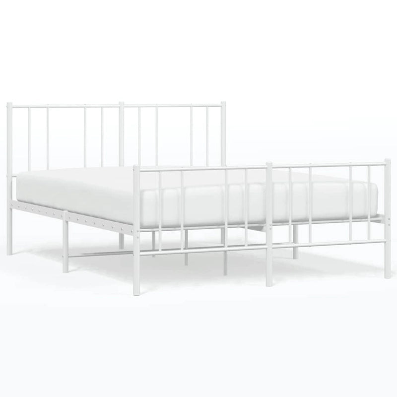 Cadre de lit en métal avec tête de lit, sans matelas