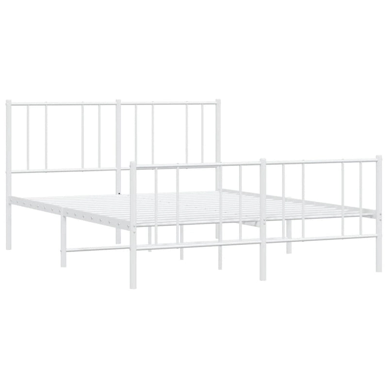 Cadre de lit en métal avec tête de lit, sans matelas