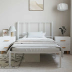Cadre de lit en métal avec tête de lit, sans matelas