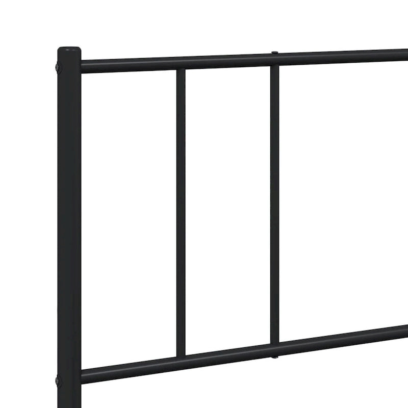 Cadre de lit en métal avec tête de lit, sans matelas